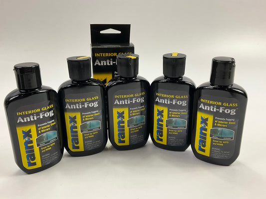 (5) Rain-X AF21112 Interior Anti-Fog Glass Cleaner, 3.5oz Bottles