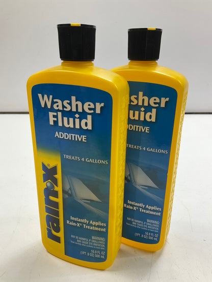 (2) Rain-x RX11806D Windshield Washer Fluid Additive, 16.9 OZ