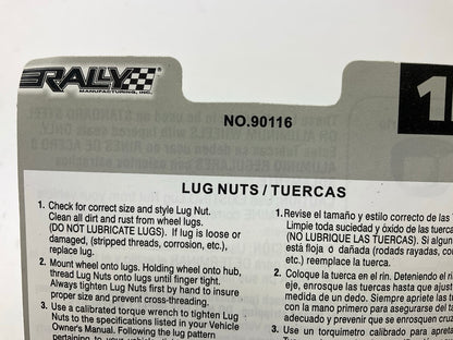 Rally 90116 Wheel Lug Nuts 12MM X 1.5 Open End