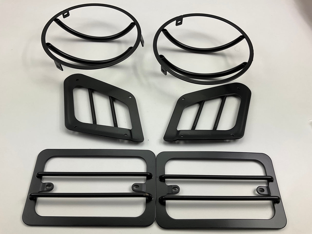 Rampage 5680 Euro Headlight Guard 6-PCs Front Light Cover Kit For 97-06 Wrangler