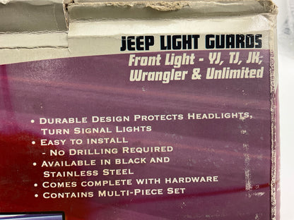 Rampage 5680 Euro Headlight Guard 6-PCs Front Light Cover Kit For 97-06 Wrangler