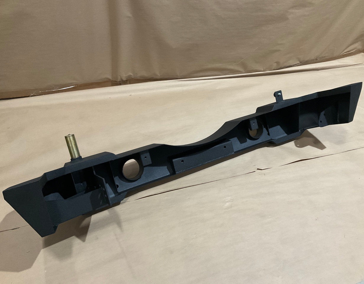 Rampage 88606-02 Recovery Rear Bumper With Swing Away Tire Carrier (Black)