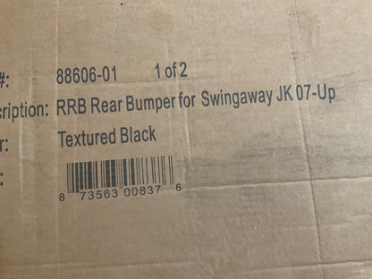 Rampage 88606-02 Recovery Rear Bumper With Swing Away Tire Carrier (Black)
