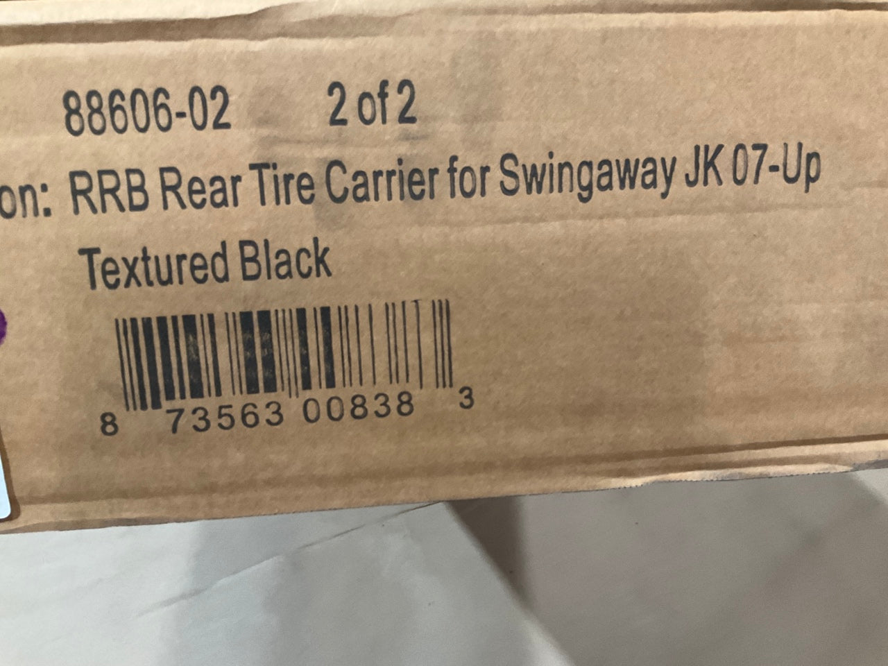 Rampage 88606-02 HD Rear Bumper Swing Away Tire Carrier For 07-18 Jeep Wrangler