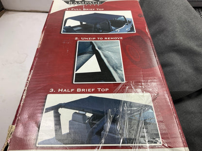 Rampage 94215 Combo Brief Soft Top, Denim, For 1997-2006 Jeep Wrangler TJ