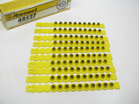 4RS27 Yellow .27 Caliber Load Strip - 10 Strips Of 10 - 100 Total For Ramset