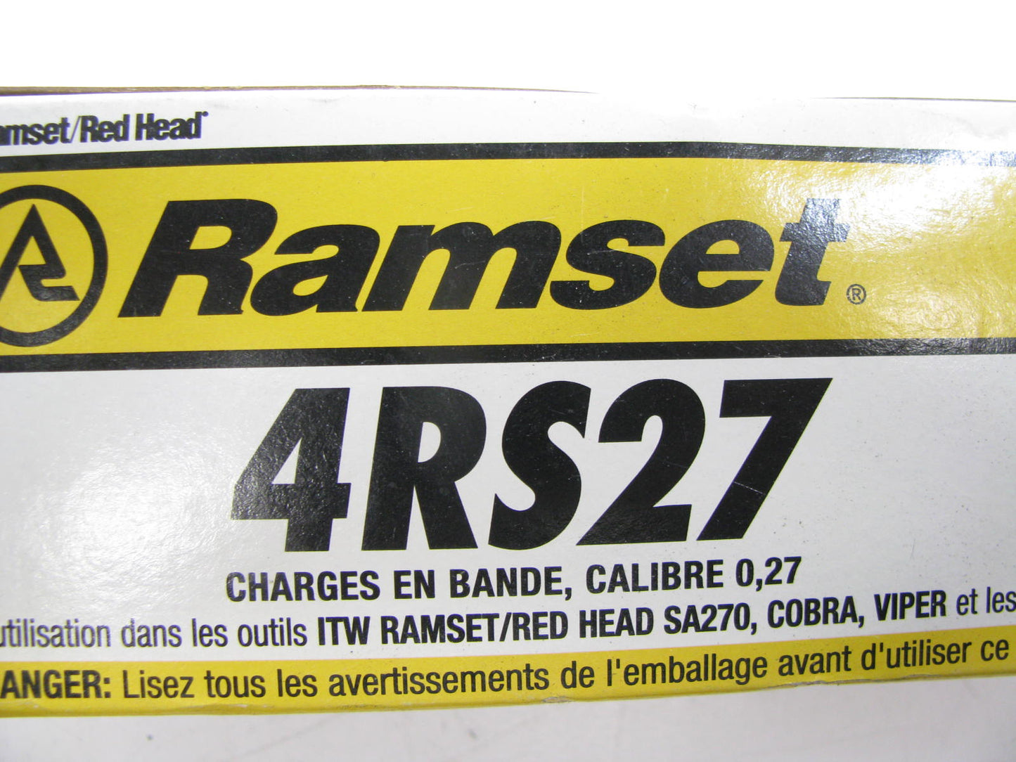 4RS27 Yellow .27 Caliber Load Strip - 10 Strips Of 10 - 100 Total For Ramset
