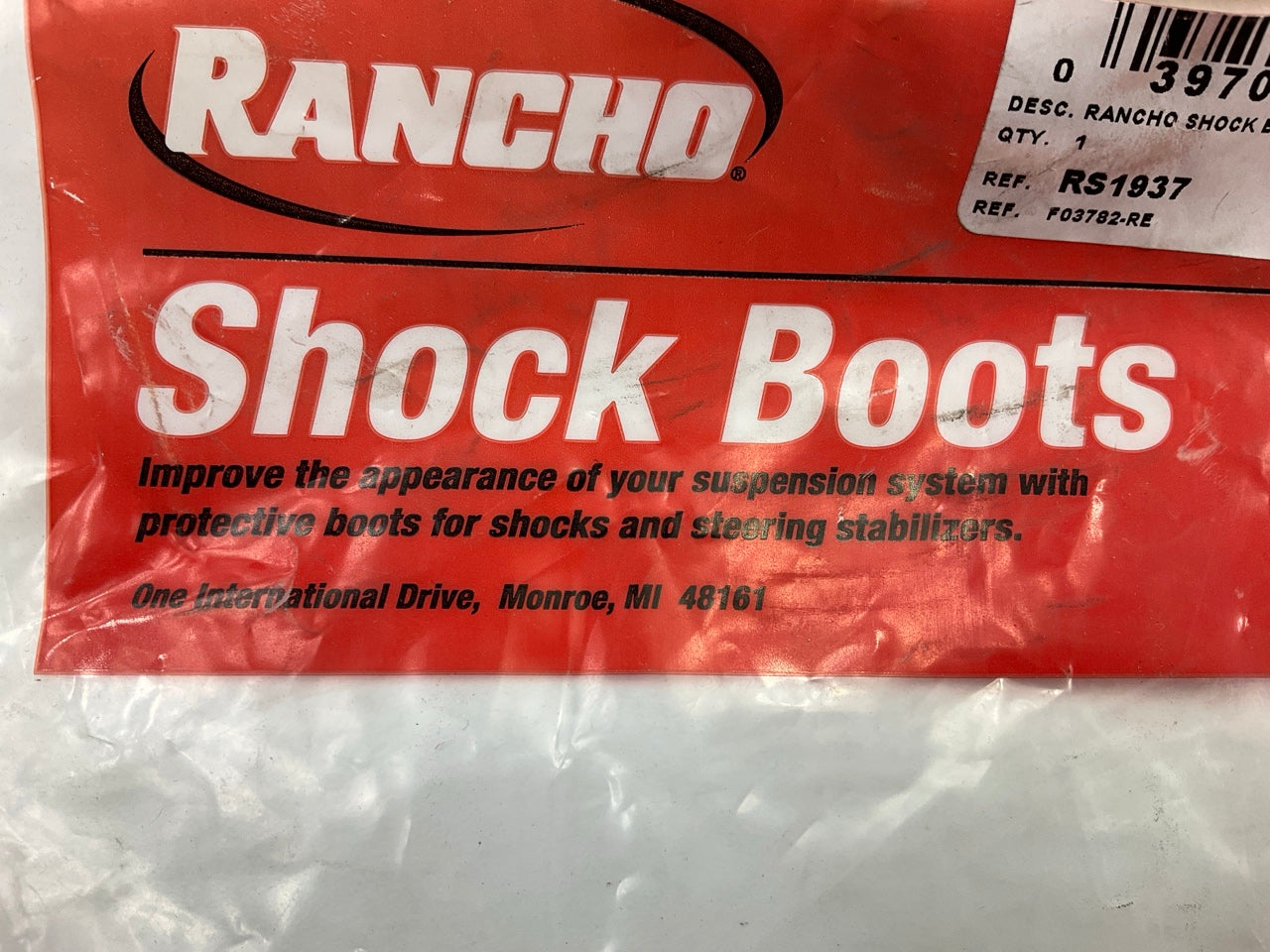 Rancho RS1937 Suspension Shock Absorber Bellows 12-1/2'' Red Rubber Boot
