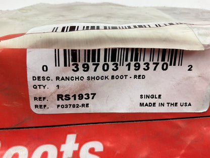 Rancho RS1937 Suspension Shock Absorber Bellows 12-1/2'' Red Rubber Boot