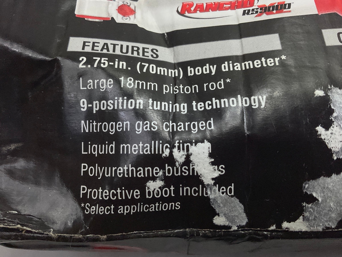 Rancho RS55056 Rear Performance Shock Absorber