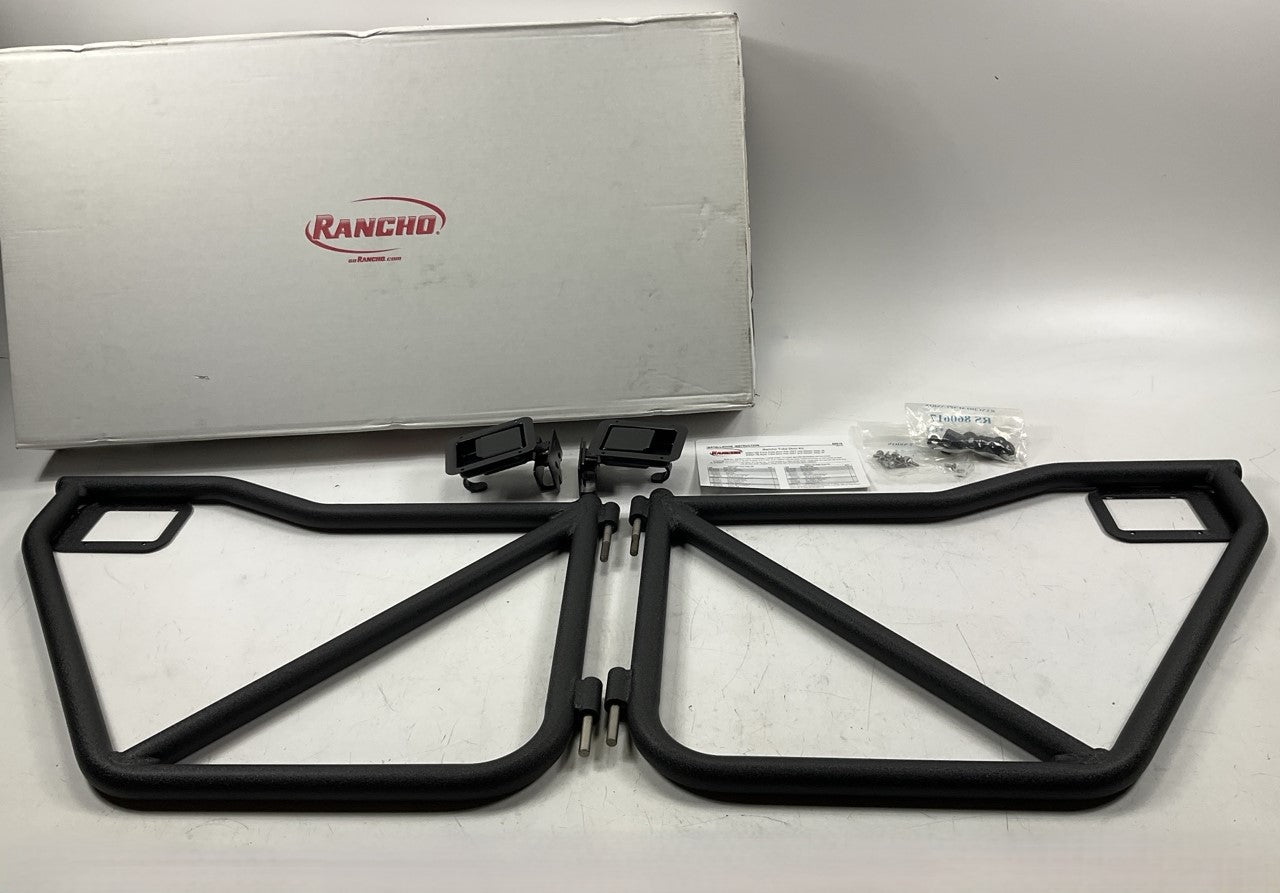 Rancho RS6217B Rear Tube Tubular Doors Set For 2007-2018 Jeep Wrangler