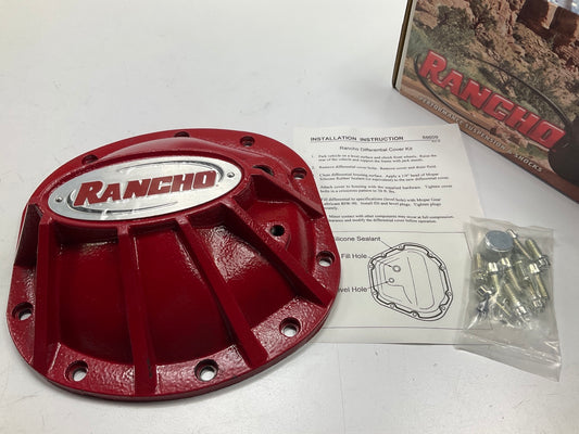 Rancho RS6218 Front Dana 30 Axle Differential Cover, Red For 97-18 Jeep Wrangler