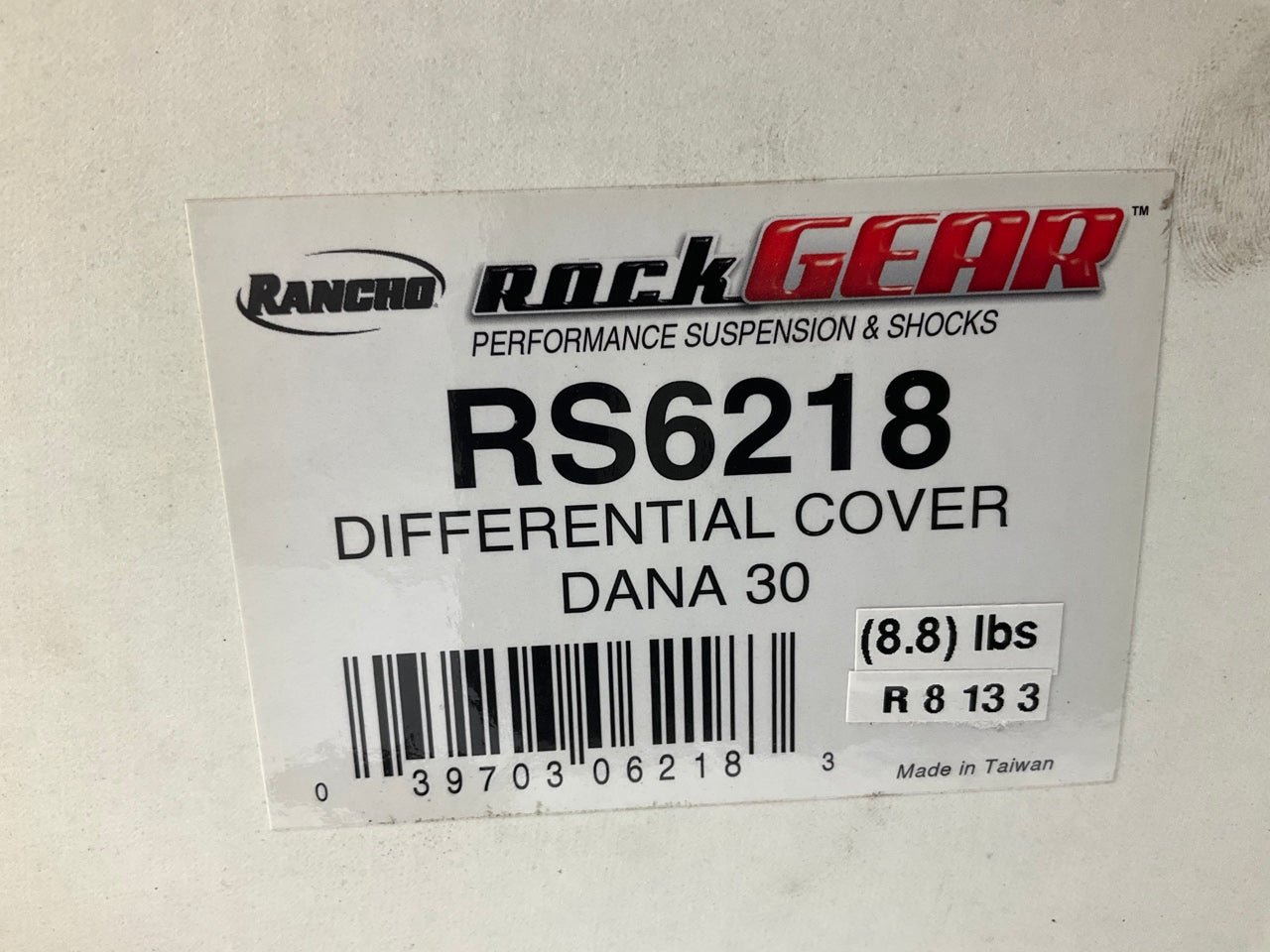Rancho RS6218 Front Dana 30 Axle Differential Cover, Red For 97-18 Jeep Wrangler