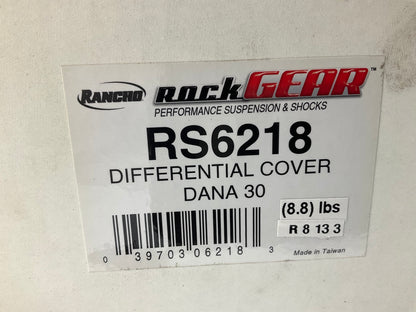 Rancho RS6218 Front Dana 30 Axle Differential Cover, Red For 97-18 Jeep Wrangler
