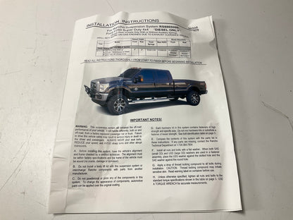 Rancho RS886506 Rear Axle U-Bolt 5.5'' Block Lift Kit 2011-2016 Ford F-250 SD 4WD