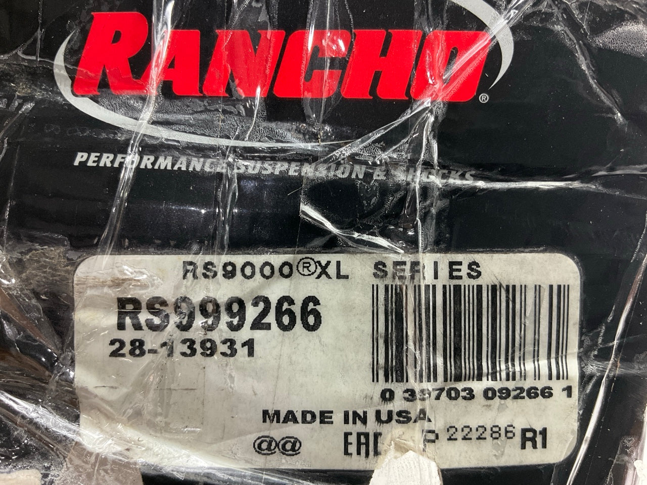 Rancho RS999266 Rear Performance Shock - 2000-2005 Ford Excursion
