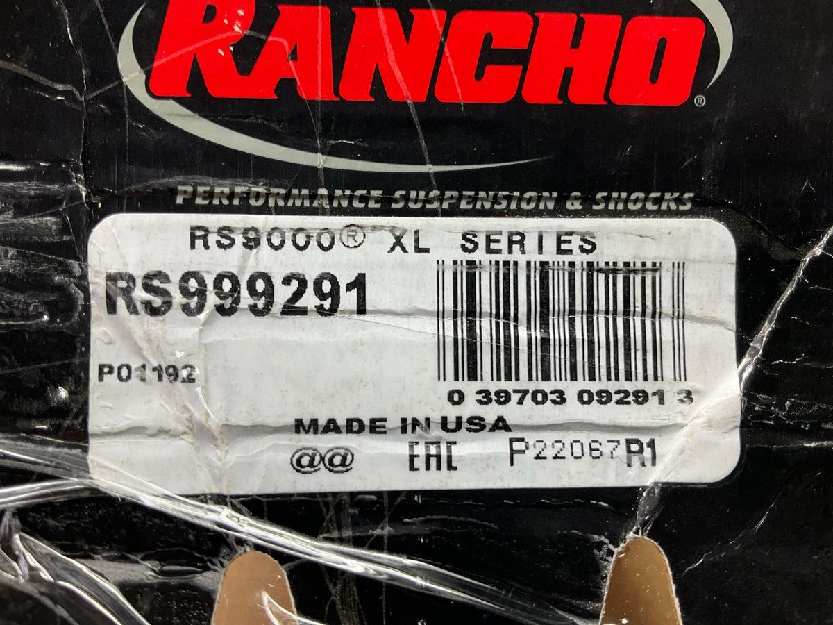 (2) Rancho RS999291 RS9000XL Adjustable Shock Absorber, 9.89'' COMP, 3.61'' TRAVEL