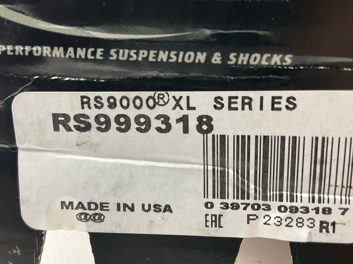 Rancho RS999318 RS9000XL Adjustable Shock Absorber, 10.65'' COMP, 4.54'' TRAVEL