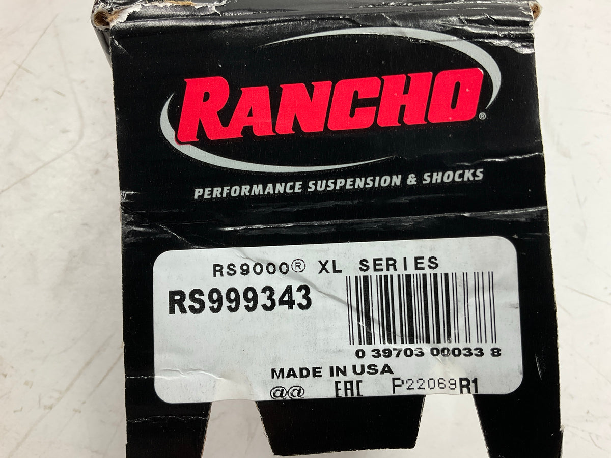 Rancho RS999343 RS9000XL Adjustable Shock Absorber, 15.65'' COMP, 8.97'' TRAVEL