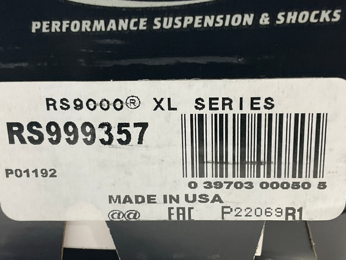 (2) Rancho RS999357 RS9000XL Adjustable Shock Absorber, 14.42'' COMP 8.40'' TRAVEL