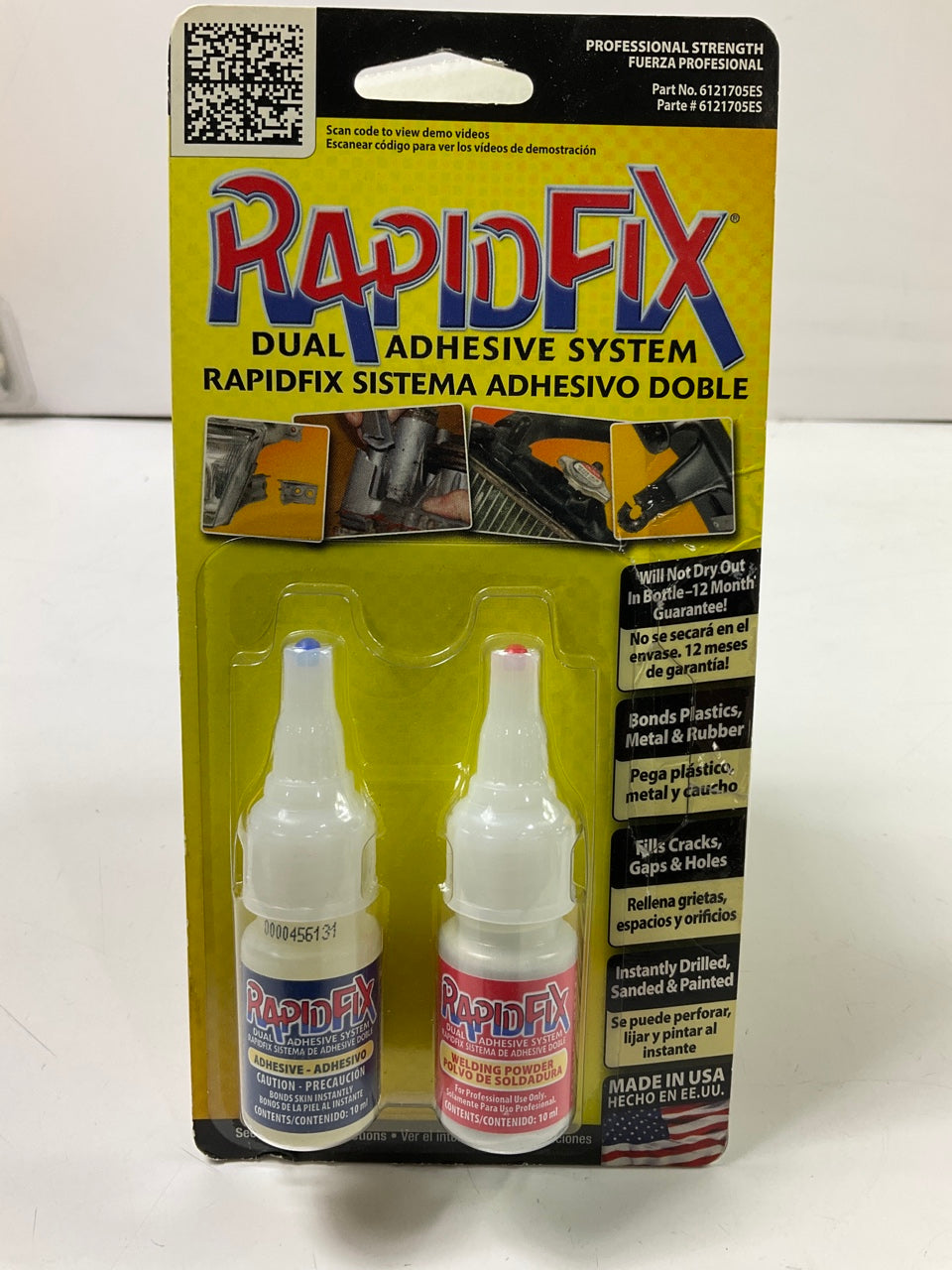 RapidFix 6121705ES Adhesive And Welding Powder Epoxy For Auto Repair