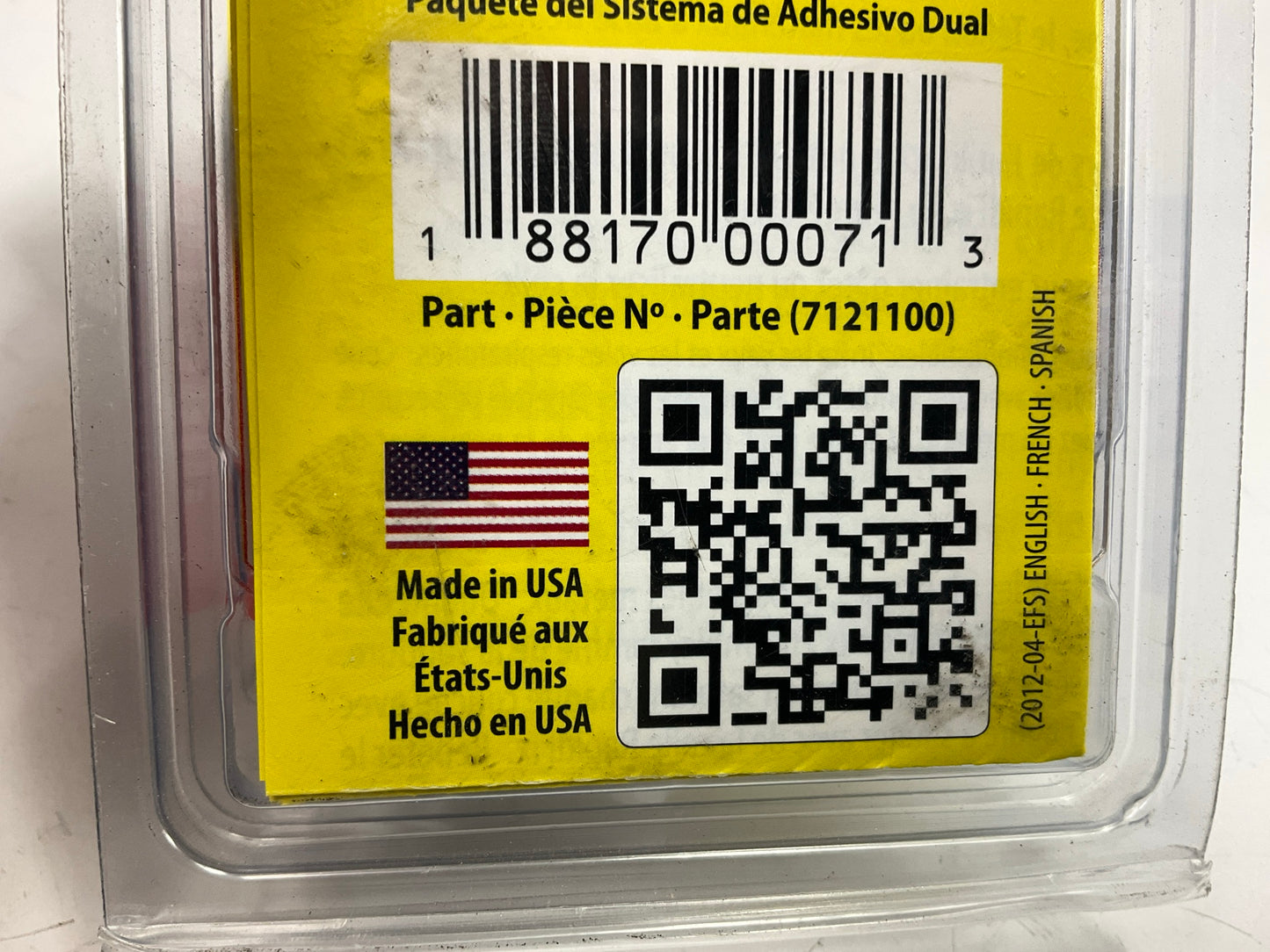 RapidFix 7121100 Dual Adhesive System - Single Pack Plastic Welding Bonding USA