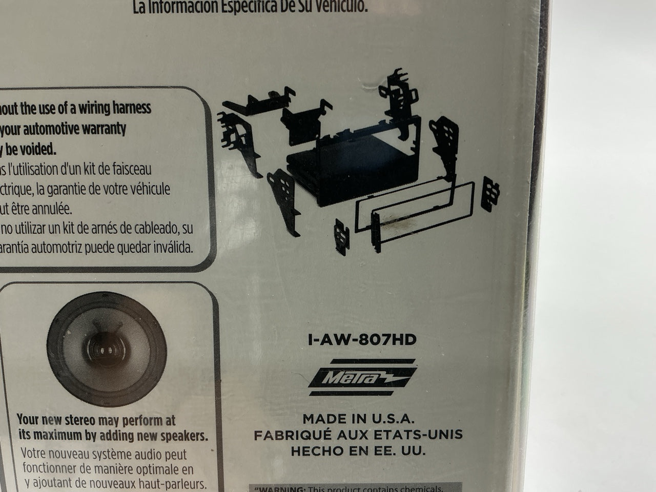 Raptor AW-807HD Radio Stereo Installation Kit - 1994-2002 Honda Accord