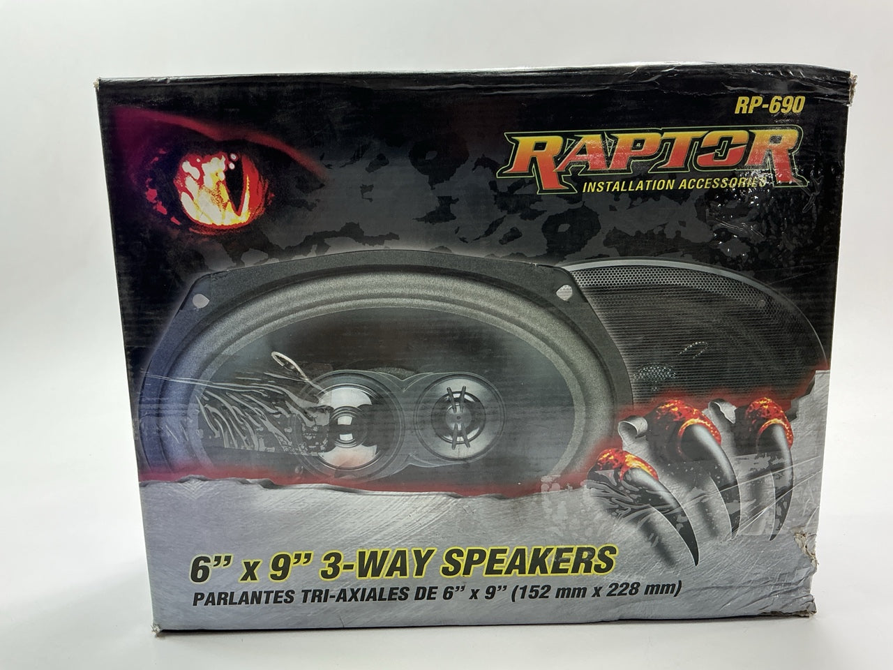 Raptor RP-690 Car Speakers 6'' X 9''  Oval 3 - Way , 120 Watts Car Audio Speaker