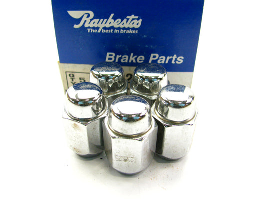 (5) Raybestos 10032N Wheel Lug Nuts - Front / Rear M12 - 1.25 Acorn - 13/16 Hex