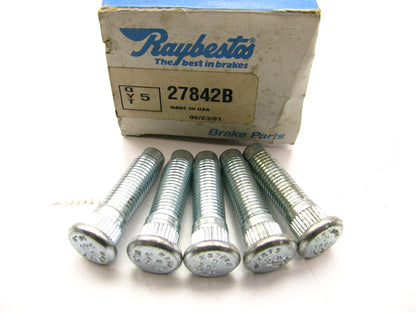 (5) Raybestos 27842B Rear Wheel Lug Studs