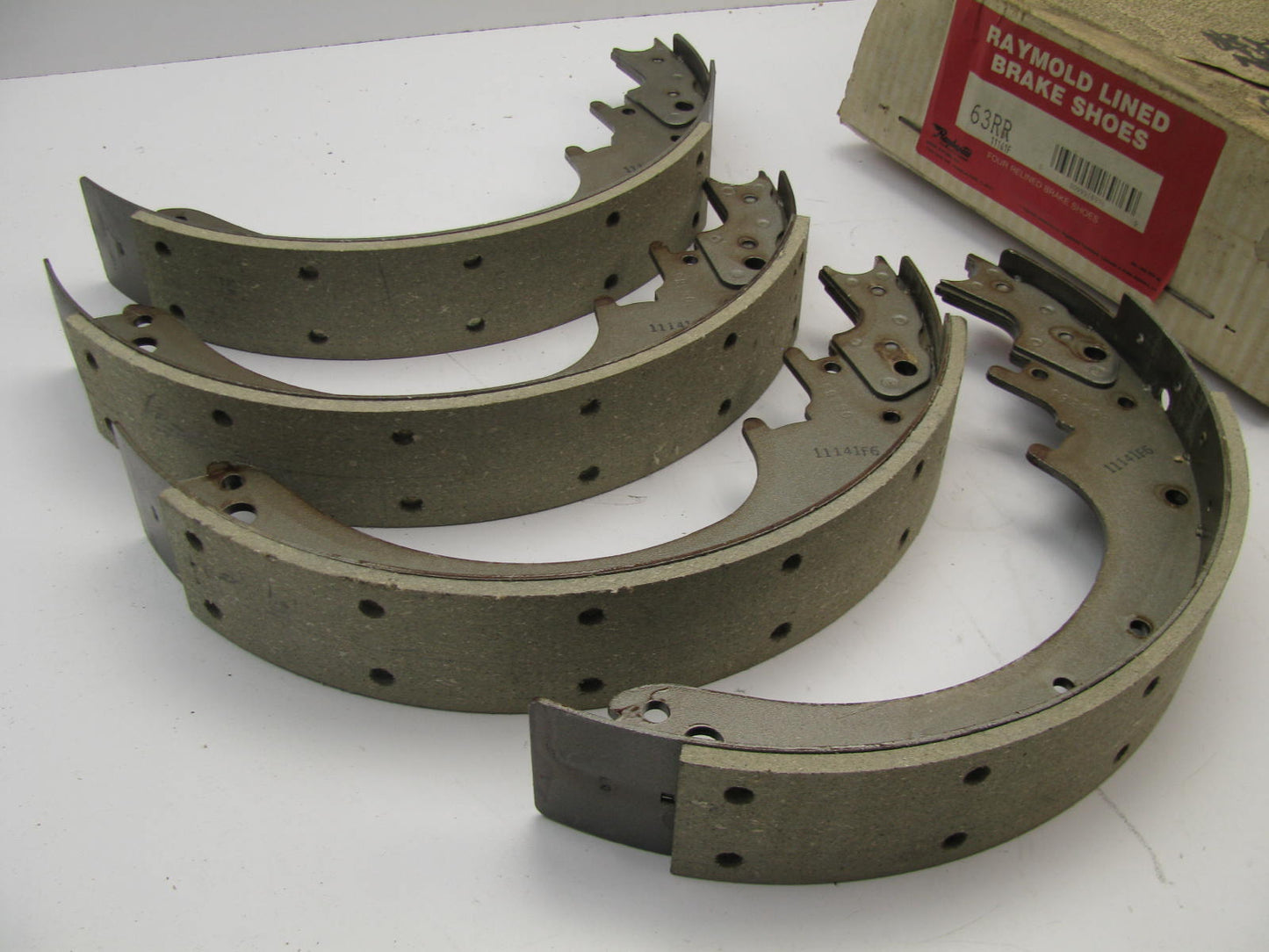 RELINED Raybestos 63RR Rear Brake Shoes Set - 14'' X 2-1/4''