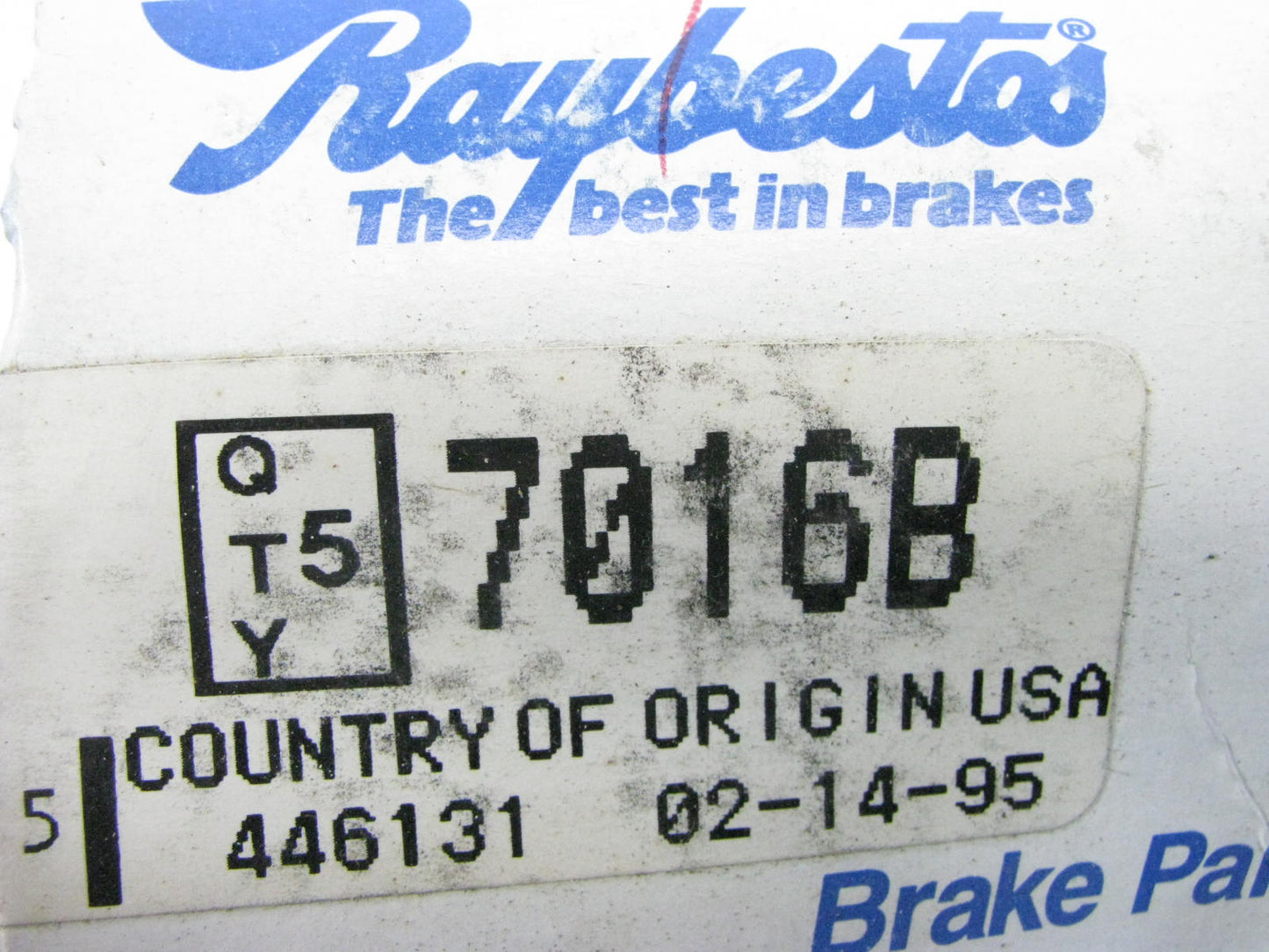 (5) Raybestos 7016B Wheel Lug Studs - Front