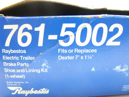 Raybestos 761-5002 Trailer Electric Brake Shoes For 1-1/4'' X 7-1/2'' Brakes