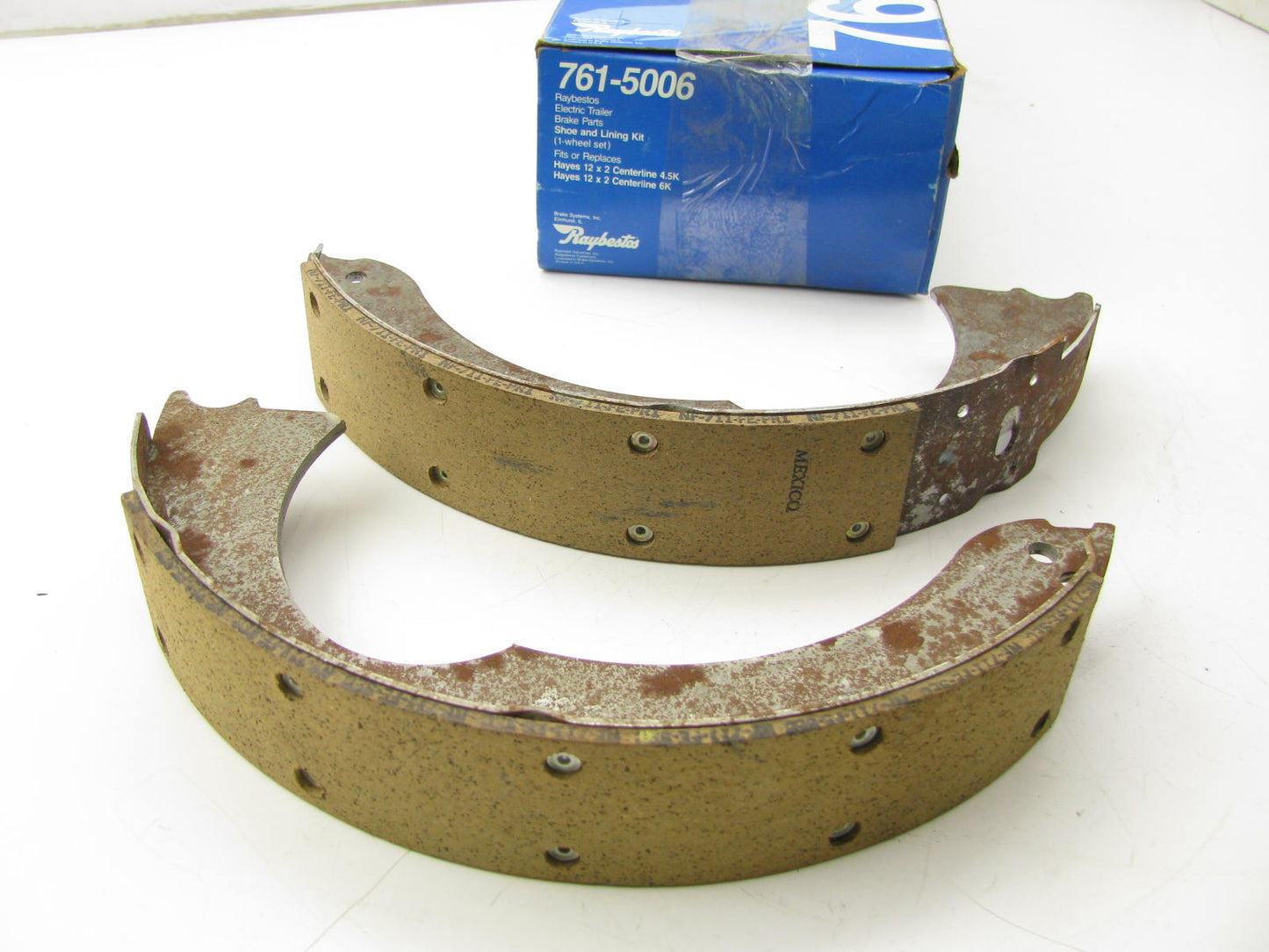 Raybestos 761-5006 Electric Trailer Brake Shoes For Hayes 12 X 2 Centerline 4.5K