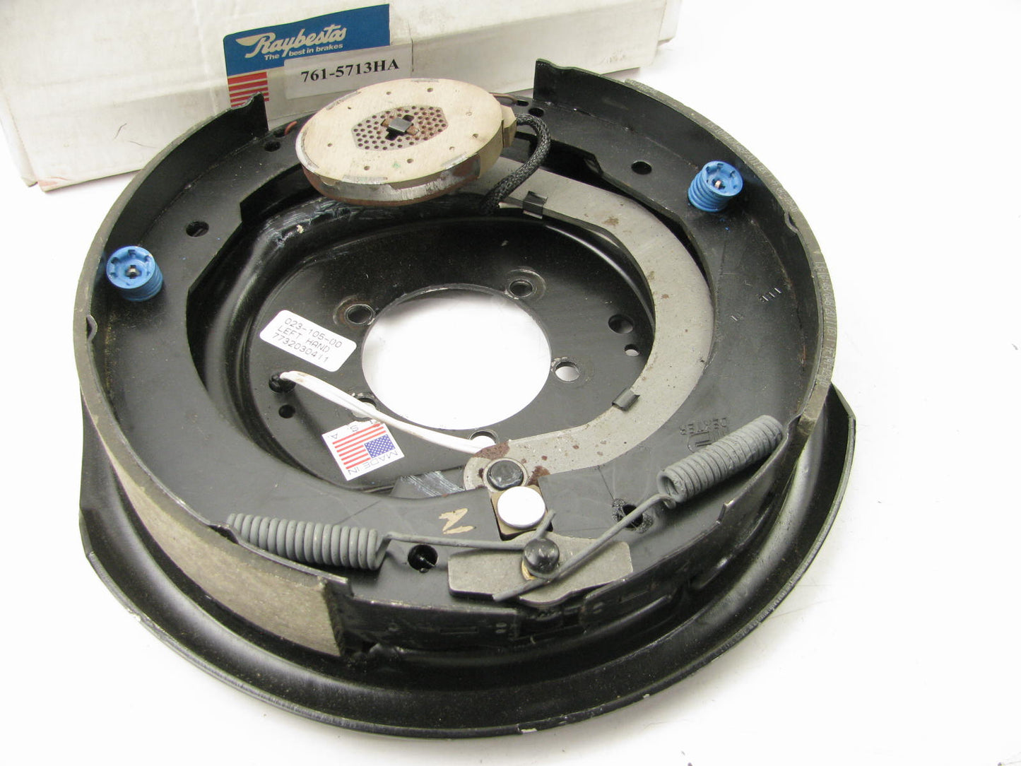 Raybestos 761-5713HA LEFT Electric Trailer Brake Assembly