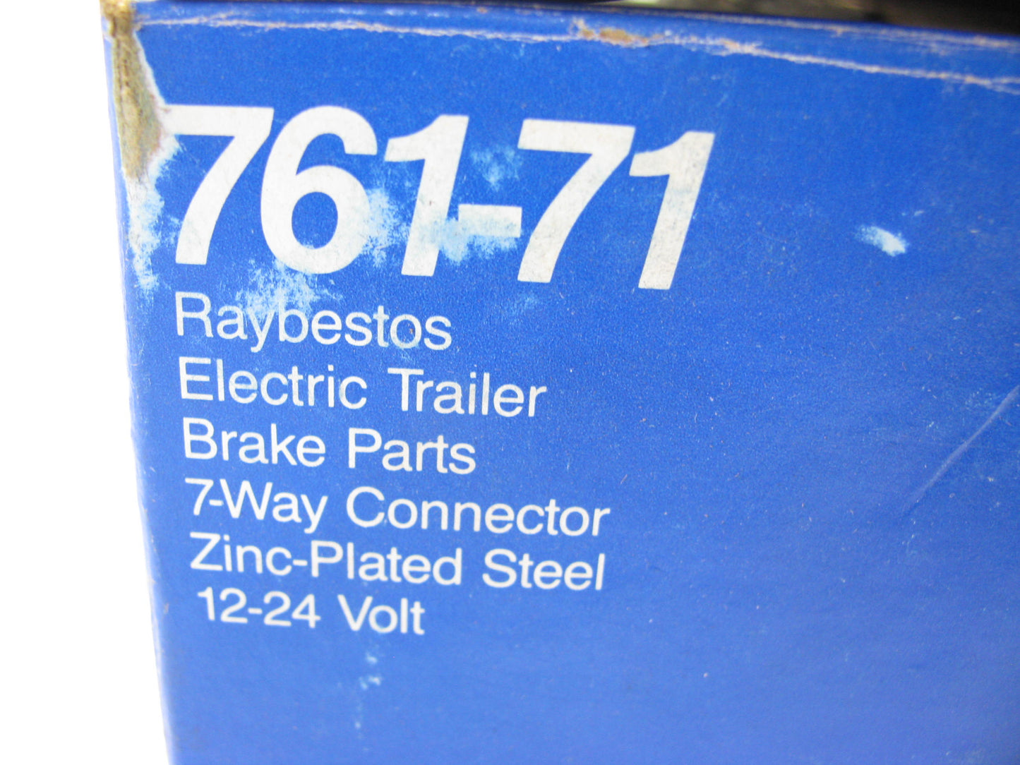 Raybestos 761-71 7-Way Trailer Brake Connector, Flat Slots, 7 Pins, Zinc Plated