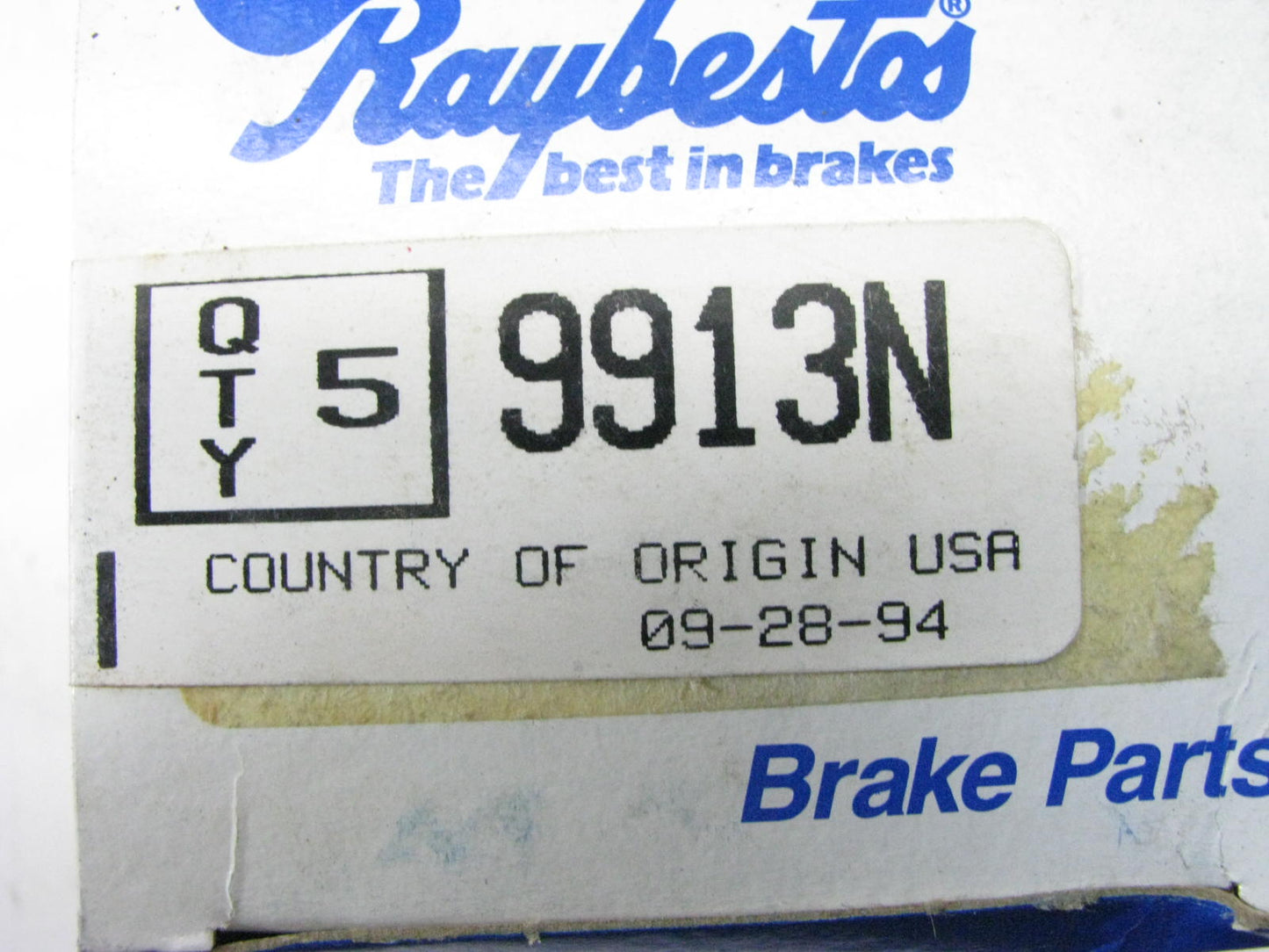 (5) Raybestos 9913N Wheel Lug Nuts - Front / Rear