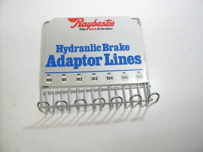 Raybestos BAL-7 Hydraulic Brake Adapter Lines BAL100-106 3/16X8 1/4X8