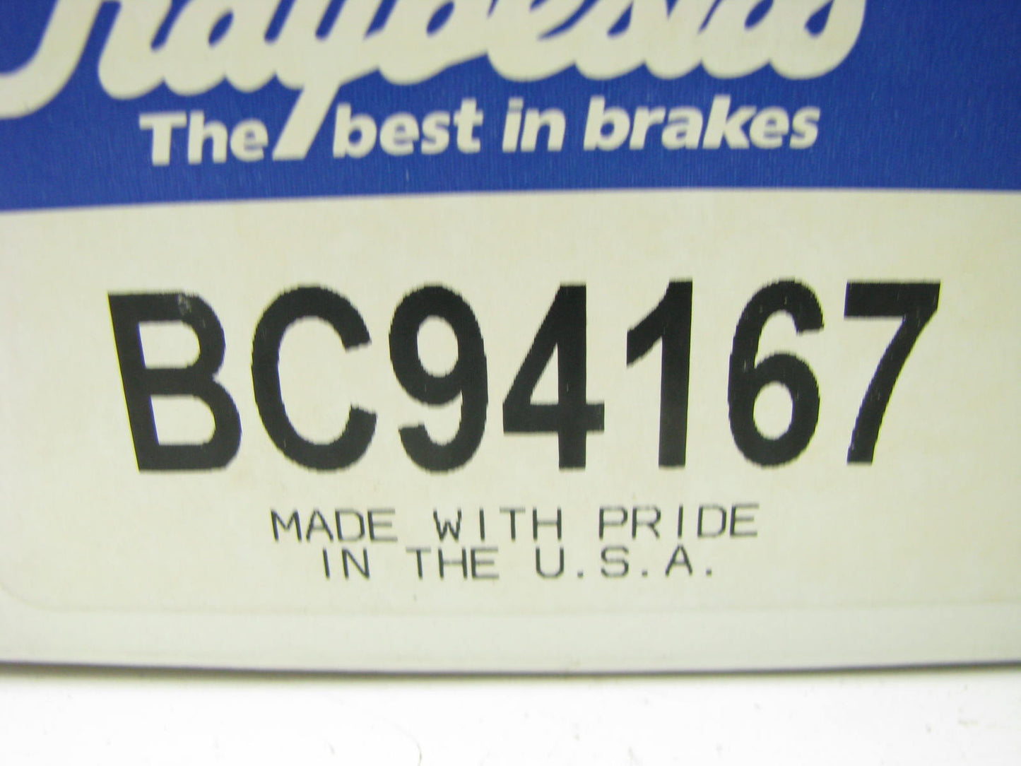 Raybestos BC94167 Parking Brake Cable - Front