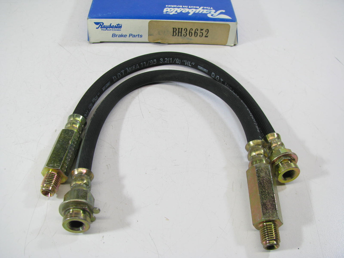 (2) Raybestos BH36652 Brake Hydraulic Hose - Front Left / Right