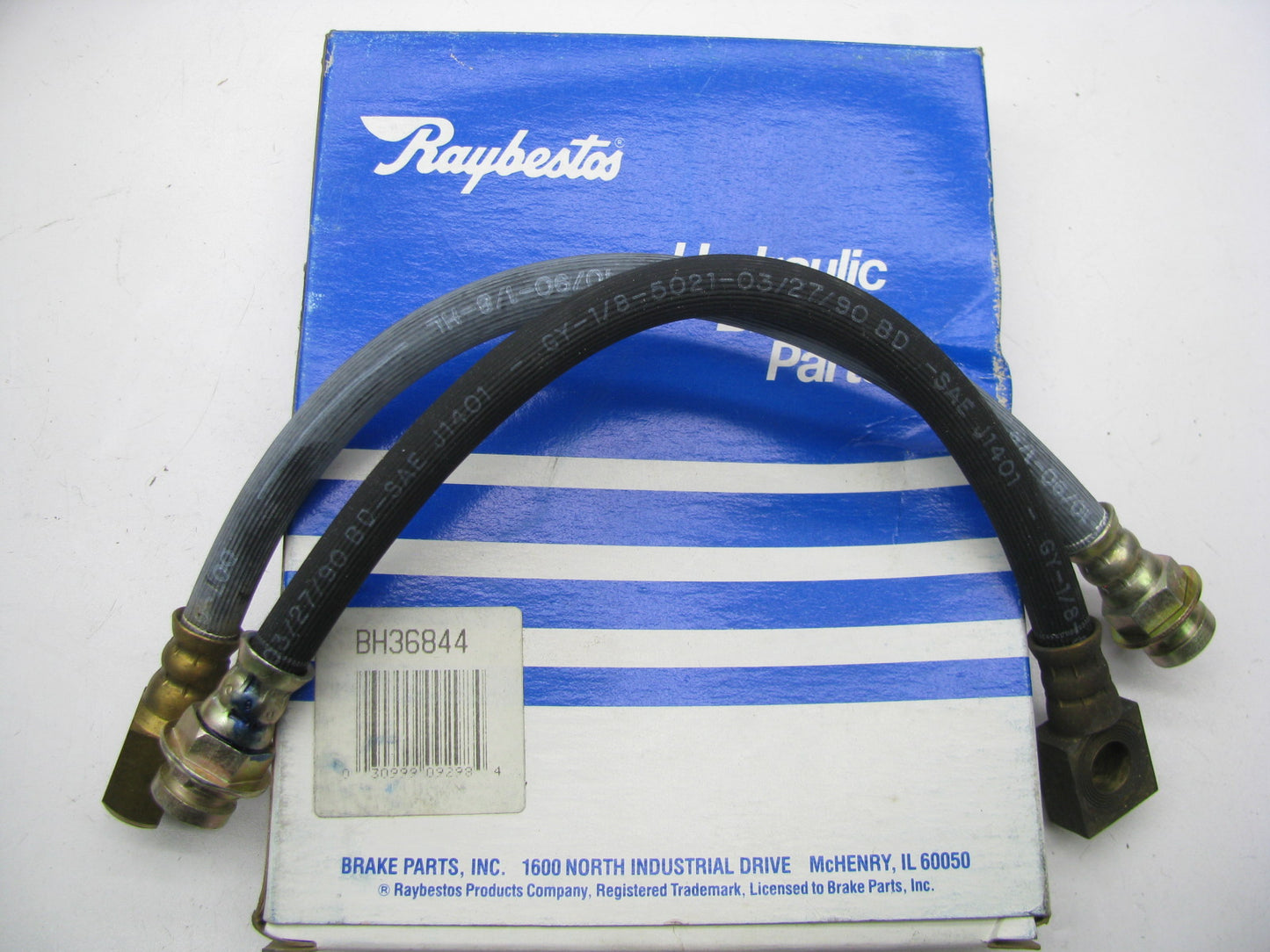 (2) Raybestos BH36844 Brake Hydraulic Hose - Front Left / Right