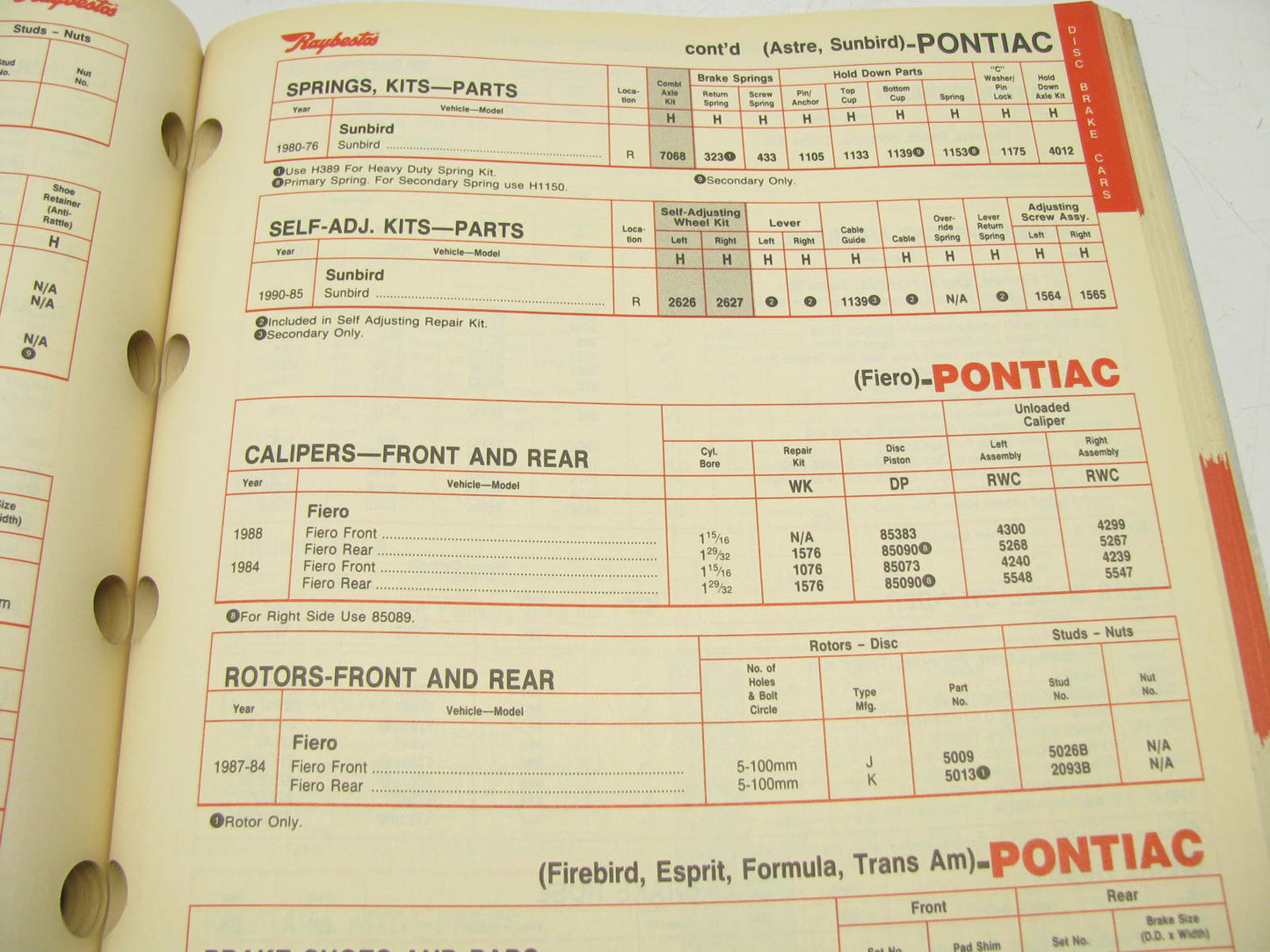 Raybestos BPC-9S Brake Parts Catalog - 1991, Weatherly # 120-136, 277 Pages