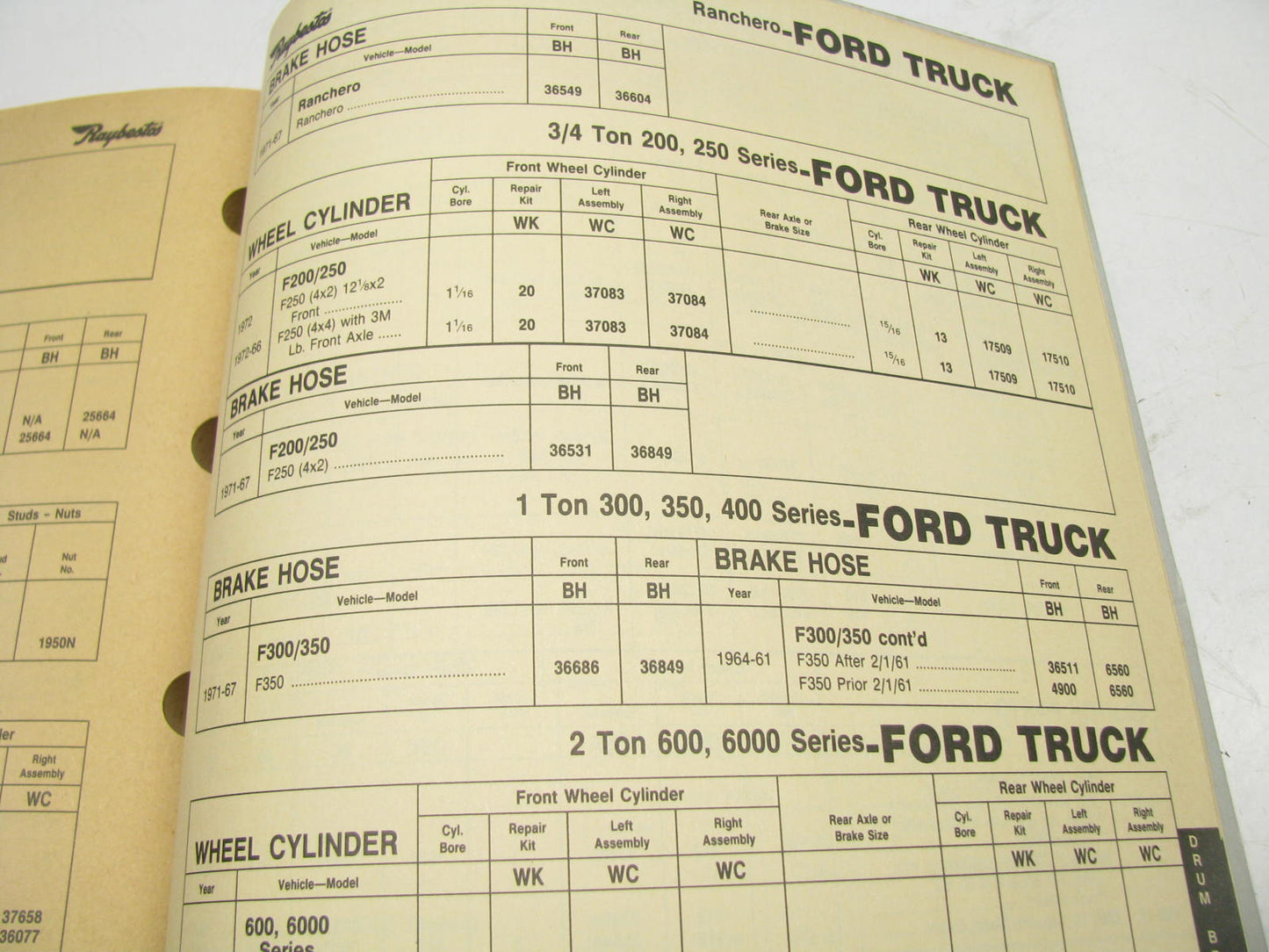 Raybestos BPC-9S Brake Parts Catalog - 1991, Weatherly # 120-136, 277 Pages