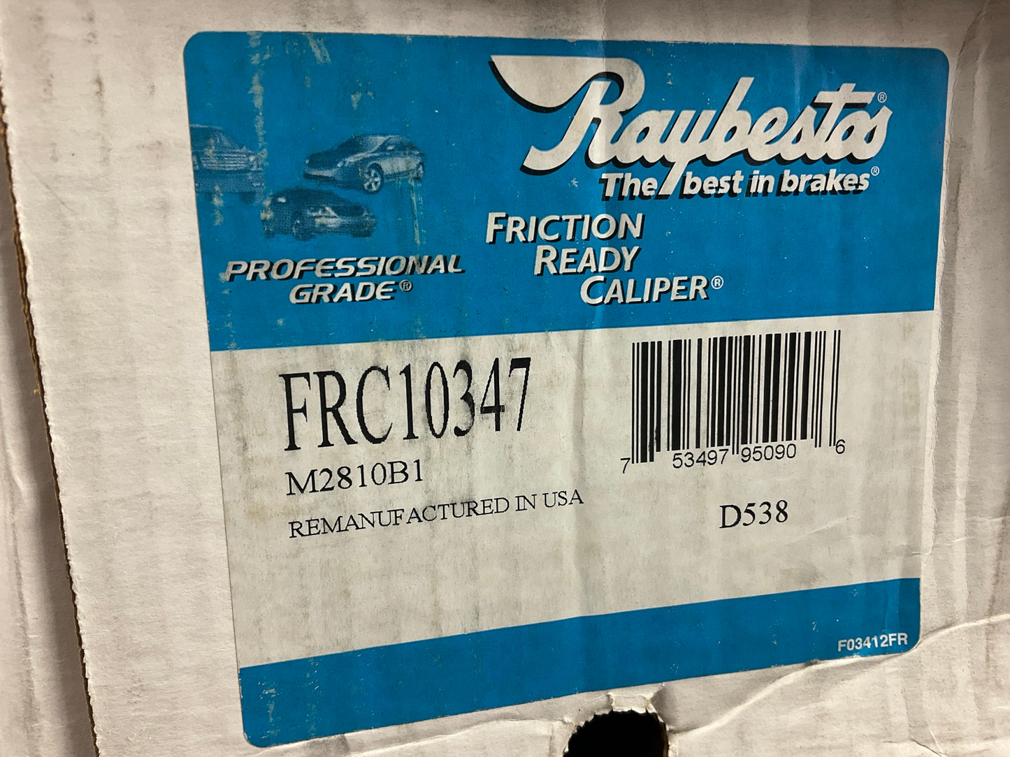 Raybestos FRC10347 Rear Right Disc Brake Caliper For 1992-1993 Hyundai Sonata