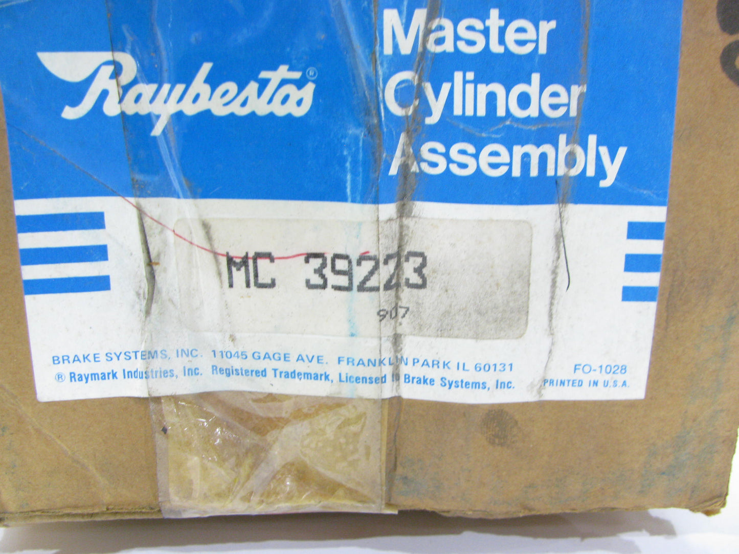 Raybestos MC39223 Brake Master Cylinder
