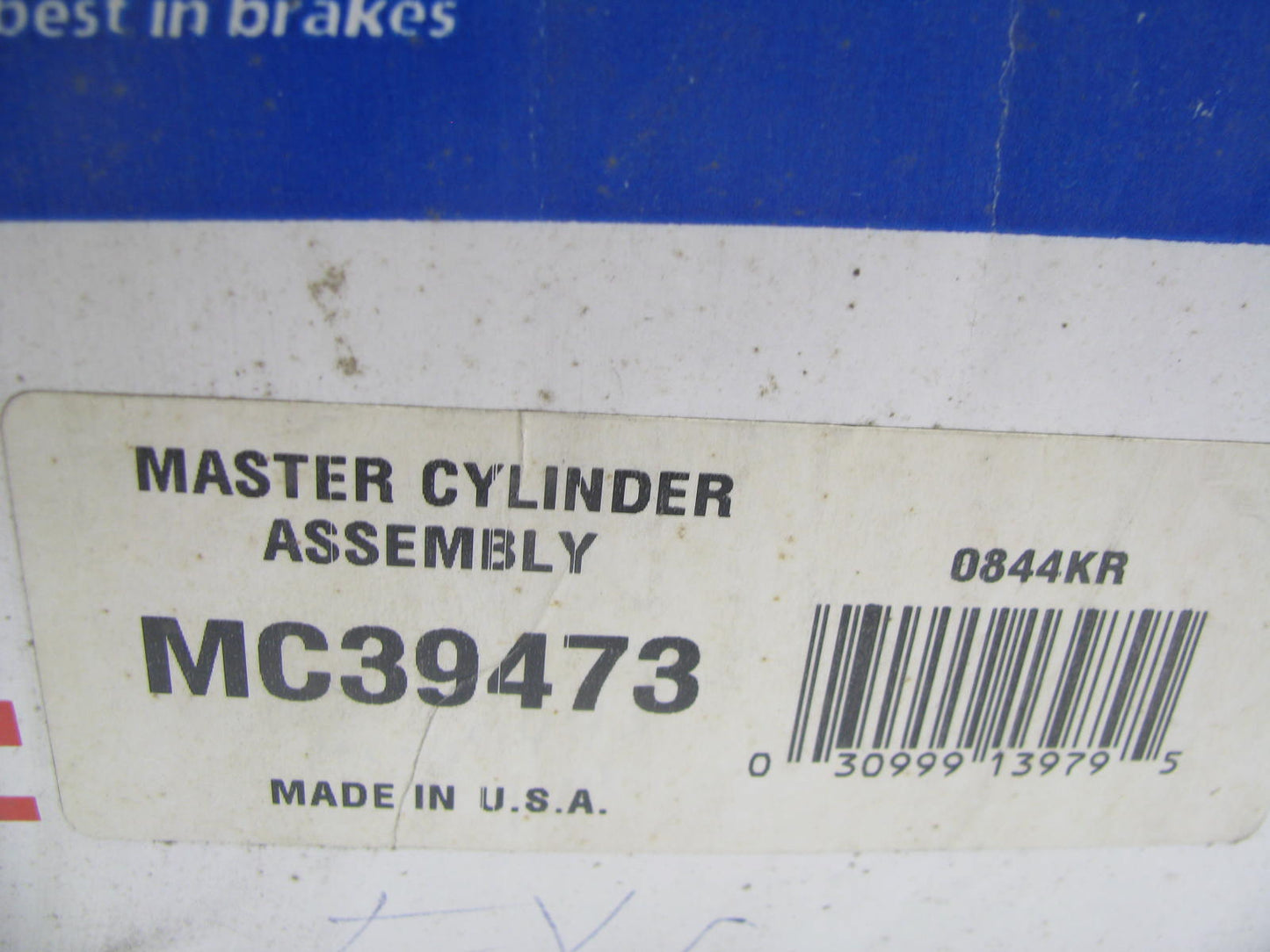 Raybestos MC39473 Brake Master Cylinder With Reservoir