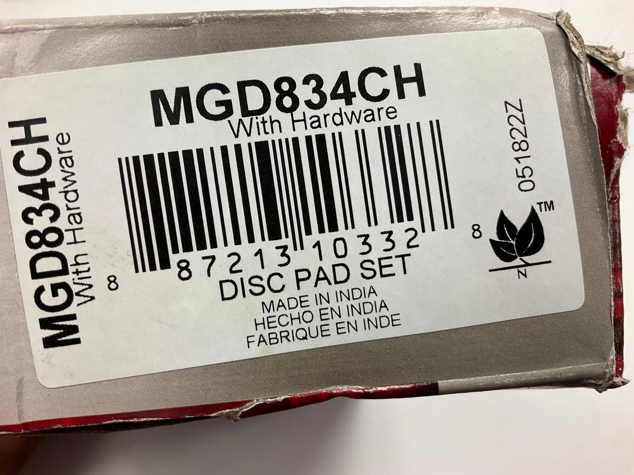 Raybestos MGD834CH Rear Ceramic Disc Brake Pads