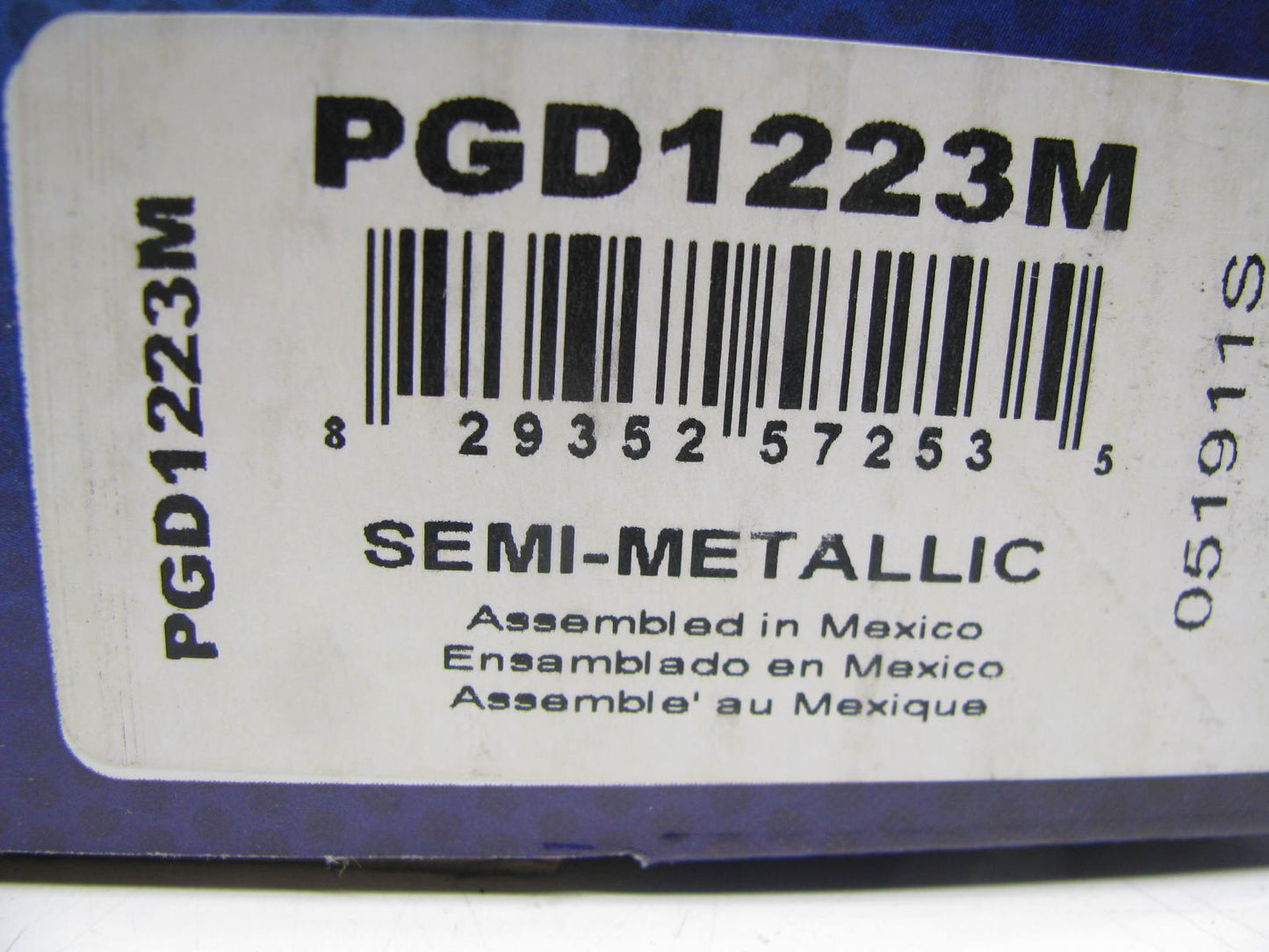 Raybestos PGD1223M Front Disc Brake Pads - Semi-Metallic