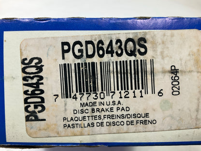 Raybestos PGD643QS Front Disc Brake Pad Set For 1995-2002 Mazda Millenia