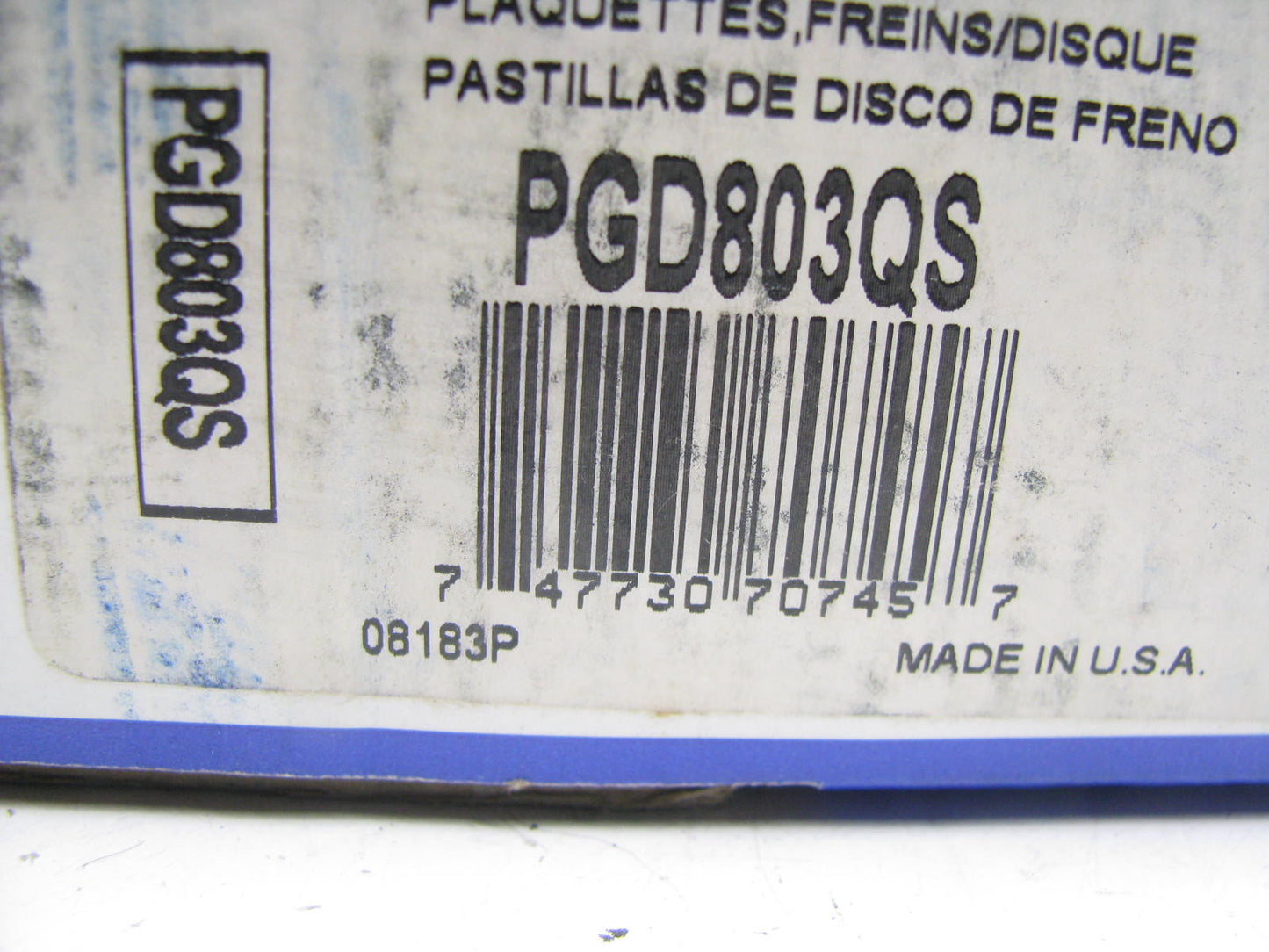 Raybestos PGD803QS FRONT Brake Pads - 1999-2003 Ford Windstar